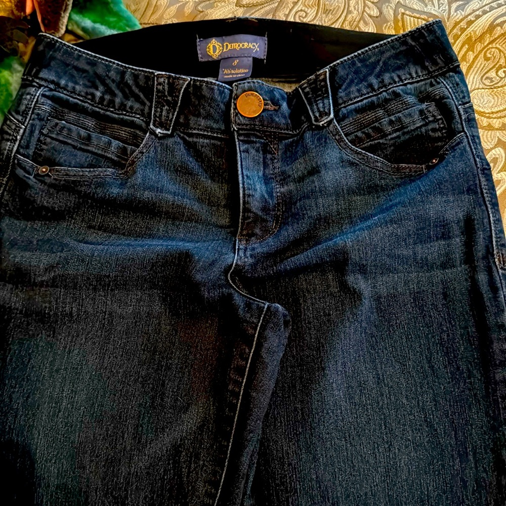 DEMOCRACY 8 ab solution nwot jeans . narrow straight never worn. High rise